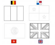 Coloriage fifa coupe du monde 2018 Groupe G Belgique Panama Tunisie Angleterre