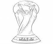 Coloriage fifa world cup football trophee coupe du monde officiel