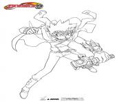 Coloriage beyblade burst Ryuga