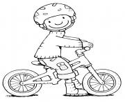 Coloriage sport byciclette