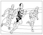 Coloriage sport course athletisme