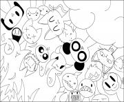 Coloriage kawaii paradis enfer par jim