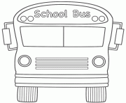 Coloriage autobus scolaire