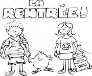 Coloriage ecole rentree scolaire