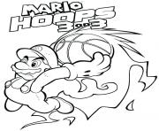 Coloriage mario odyssey nintendo hoops 3 on 3