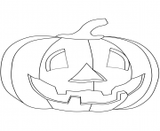 Coloriage citrouille halloween enfants