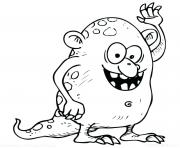 Coloriage monstre yeti