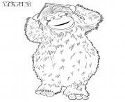 Coloriage yeti yetili enfants