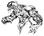 Coloriage venom complex adult