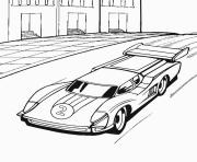 Coloriage Hot Wheels voiture de course