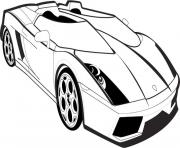 Coloriage lambourgini voiture de course