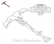 Coloriage Pink Flamingo Pickaxe Fortnite