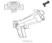 Coloriage Pistol Fortnite Item