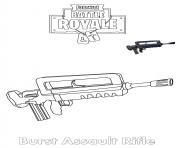 Coloriage Burst Assault Rifle Fortnite