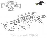 Coloriage SMG Fortnite