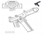 Coloriage Machine Pistol Fortnite