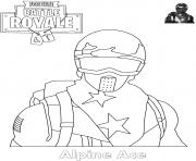 Coloriage Alpine Ace Skin Fortnite