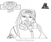 Coloriage Teknique Fortnite Girl