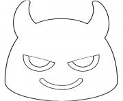 Coloriage Google Emoji Devil