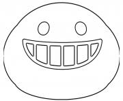 Coloriage Google Emoji Smiling Teeth