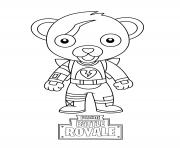 Coloriage cute mini cuddle team leader fortnite