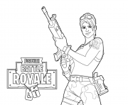 Coloriage Fortnite Master Grenadier