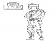 Coloriage fortnite frog skin