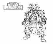 Coloriage fortnite the dark viking