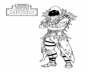 Coloriage fortnite nevermore soldier