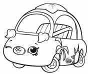 Coloriage Shopkins Cutie Cars Wink