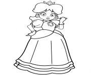 Coloriage princess daisy