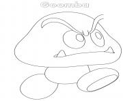 Coloriage Goomba Nintendo