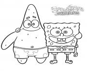 Coloriage bobleponge et Patrick Friends