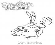 Coloriage monsieur Krabs