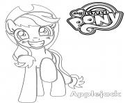 Coloriage Applejack My Little Pony 