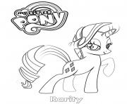 Coloriage Rarity MLP