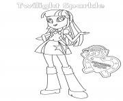 Coloriage Equestria Girls Twilight Sparkle