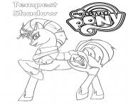 Coloriage Tempest Shadow My Little Pony