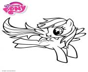 Coloriage rainbow dash my little pony