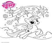 Coloriage rainbows my little pony