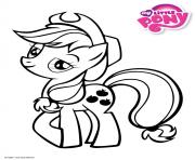 Coloriage applejack cowboy my little pony