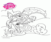 Coloriage princesse celestia my little pony