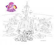 Coloriage connect the dots crystal empire my little pony