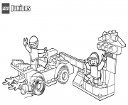 Coloriage lego race car pit stop