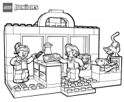 Coloriage lego shopping