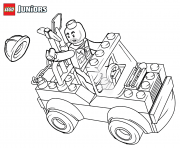 Coloriage lego construction mini truck