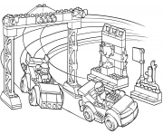 Coloriage lego junior race car competition