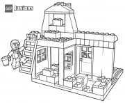 Coloriage lego pony farm