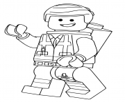 Coloriage LEGO Emmet film grande aventure 2