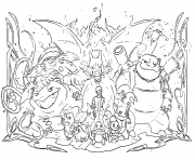 Coloriage pokemon evolution 2019